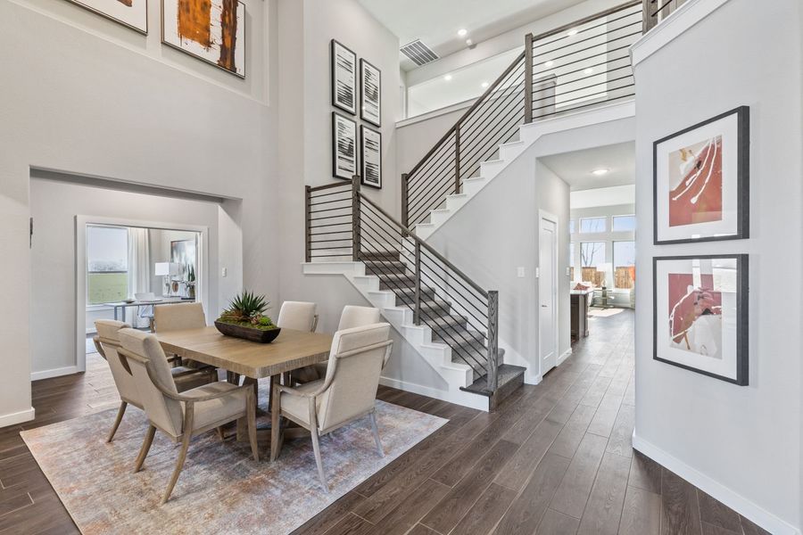 Dining room in the Mercury II home plan by Trophy Signature Homes – REPRESENTATIVE PHOTO