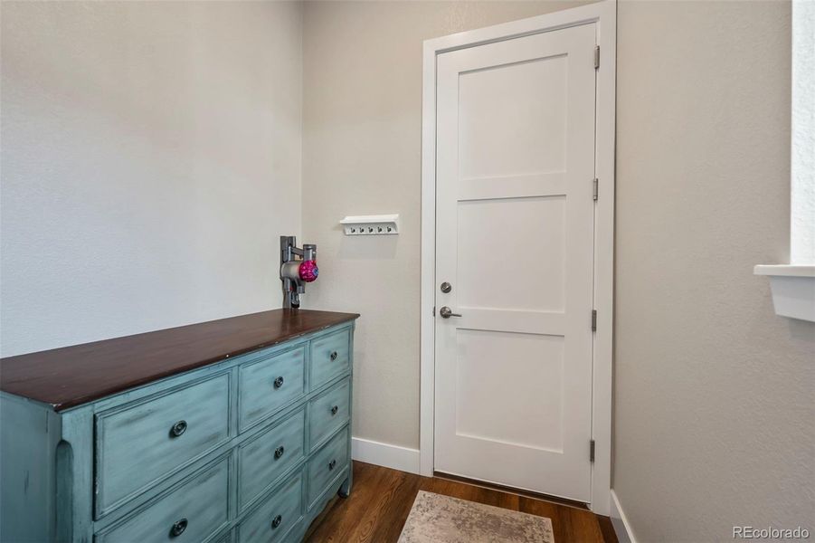 Mud room off the garage