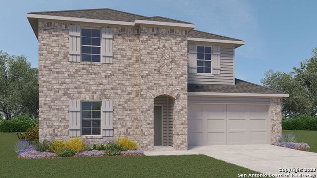 New construction Single-Family house 140 Medinah Lane, San Marcos, TX 78666 THE ROSEMONT- photo