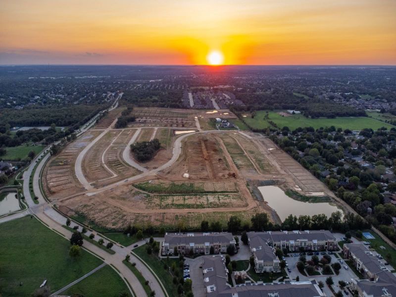 Admire the beautiful sunsets over the Ashford Park community.