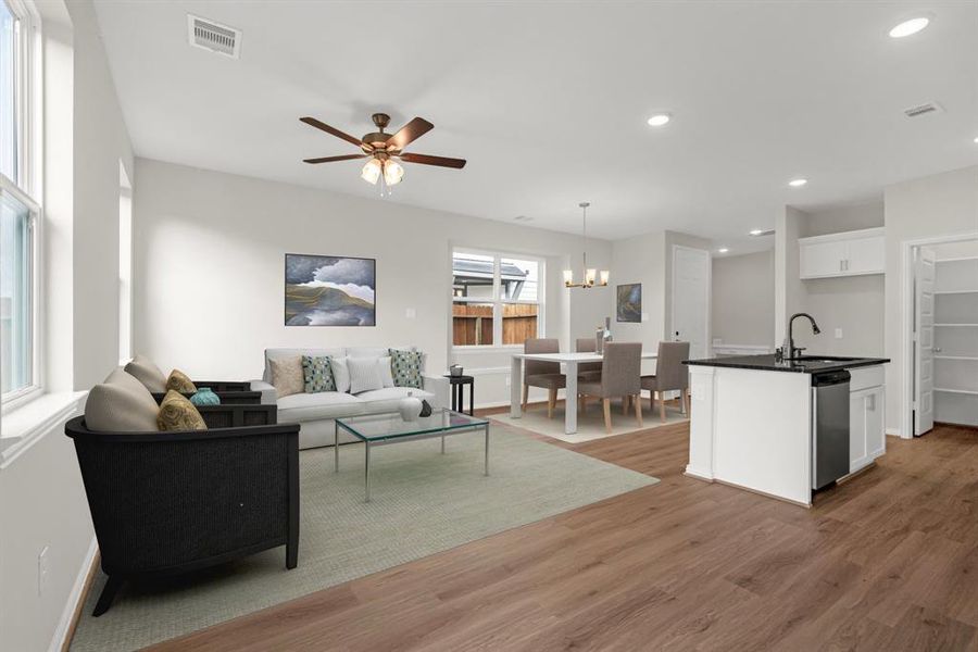 Amazing floor plan, plenty of space for gatherings and to spend time with family. *Virtually staged