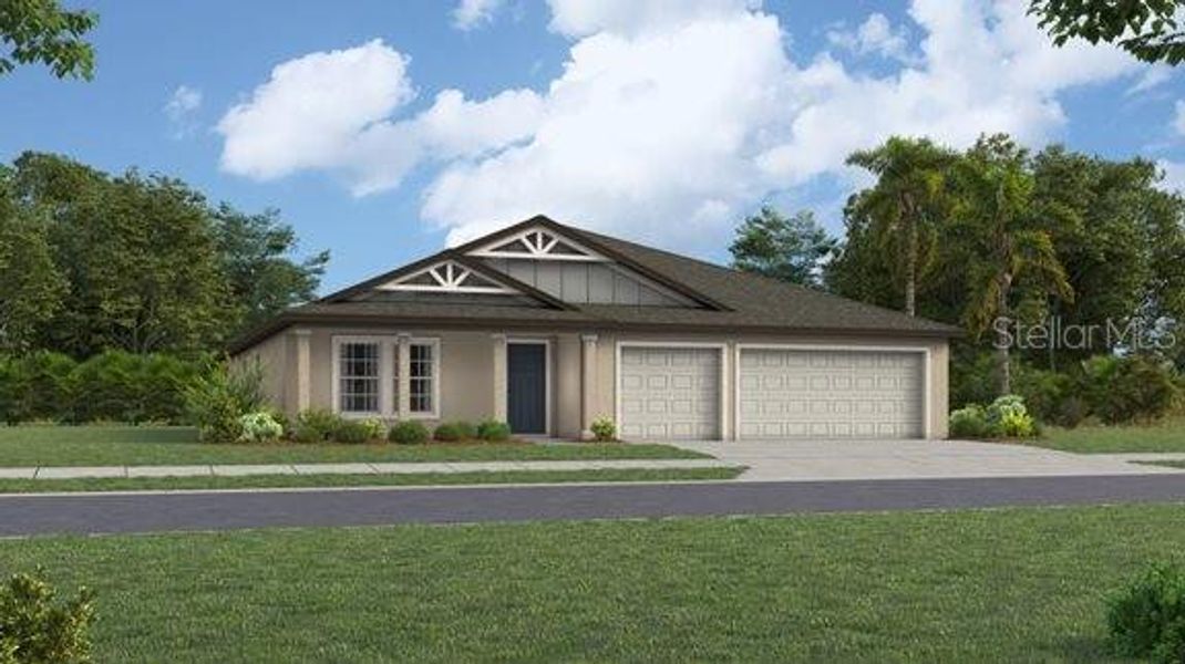New construction Single-Family house 13049 Violet Flame Avenue, Wimauma, FL 33598 Lincoln- photo