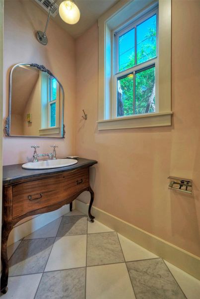 Fabulous powder bath on the main floor