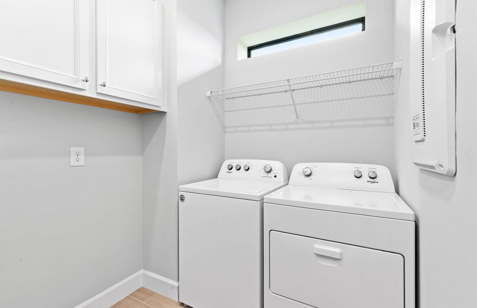 Finished laundry room