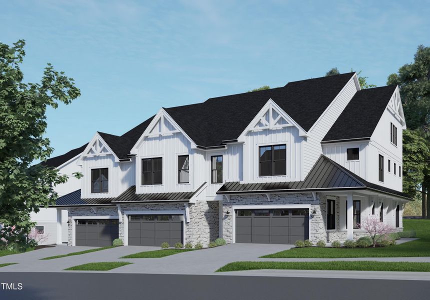 New construction Townhouse house 3923 Lost Fawn Court, Raleigh, NC 27612 Emerson- photo