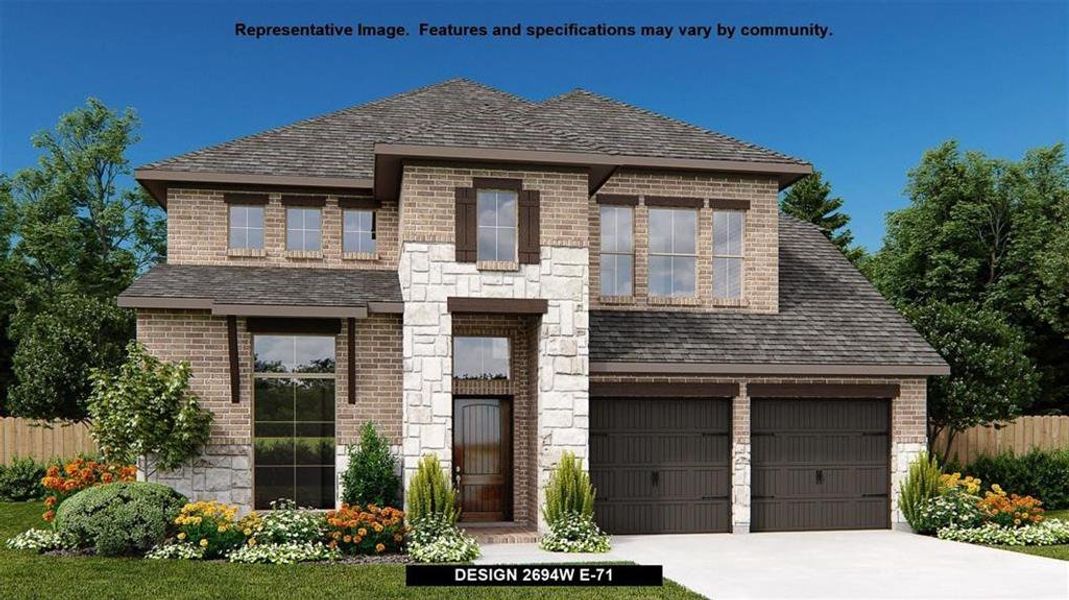 New construction Single-Family house 12702 Plaza Solana Place, Cypress, TX 77433 Design 2694W- photo