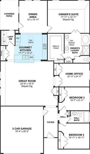 The Juniper II floor plan by K. Hovnanian Homes. 1st Floor Shown. *Prices, plans, dimensions, features, specifications, materials, and availability of homes or communities are subject to change without notice or obligation.