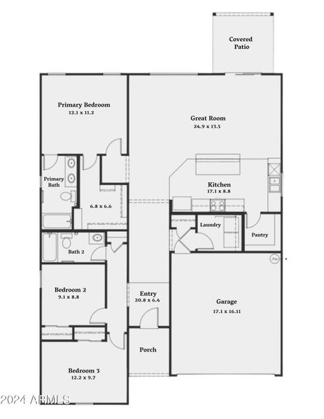 Floorplan with measurements