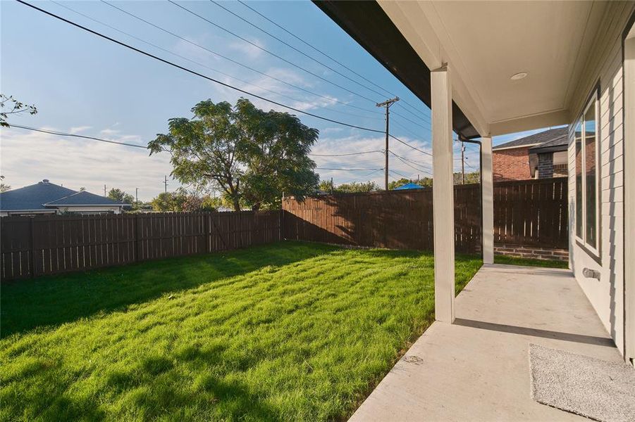 View of yard featuring a patio