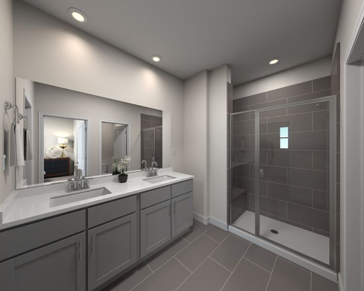 The primary suite boasts a private ensuite with dual sinks and generous walk-in closet.