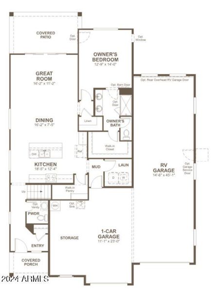 Zinc RV Floor Plan EDO II