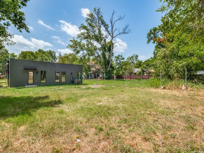 View of yard featuring central AC