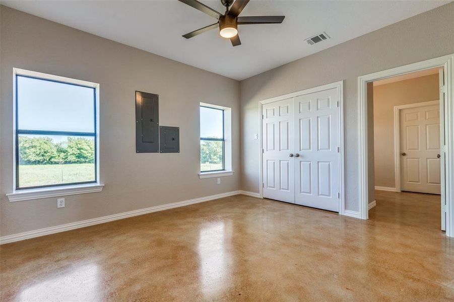 Bedroom and walk-in closet. 1 of 2