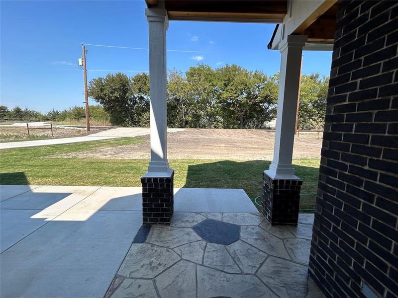 View of patio