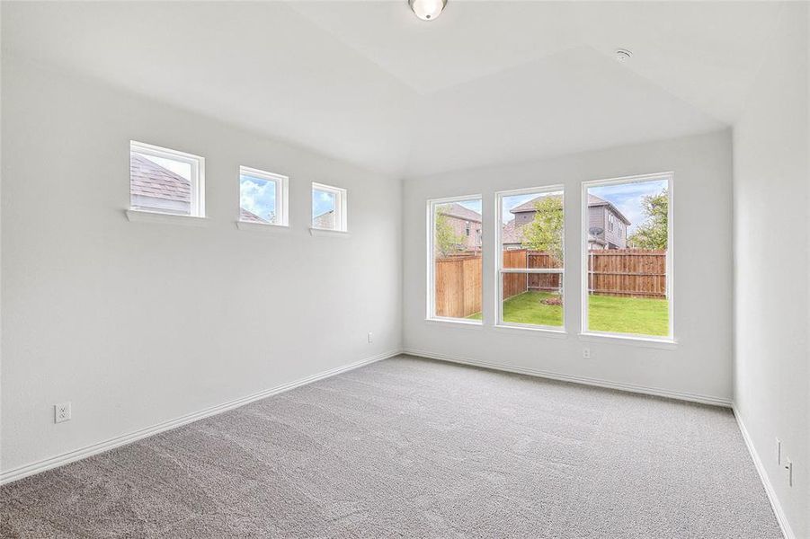 Empty room featuring carpet floors