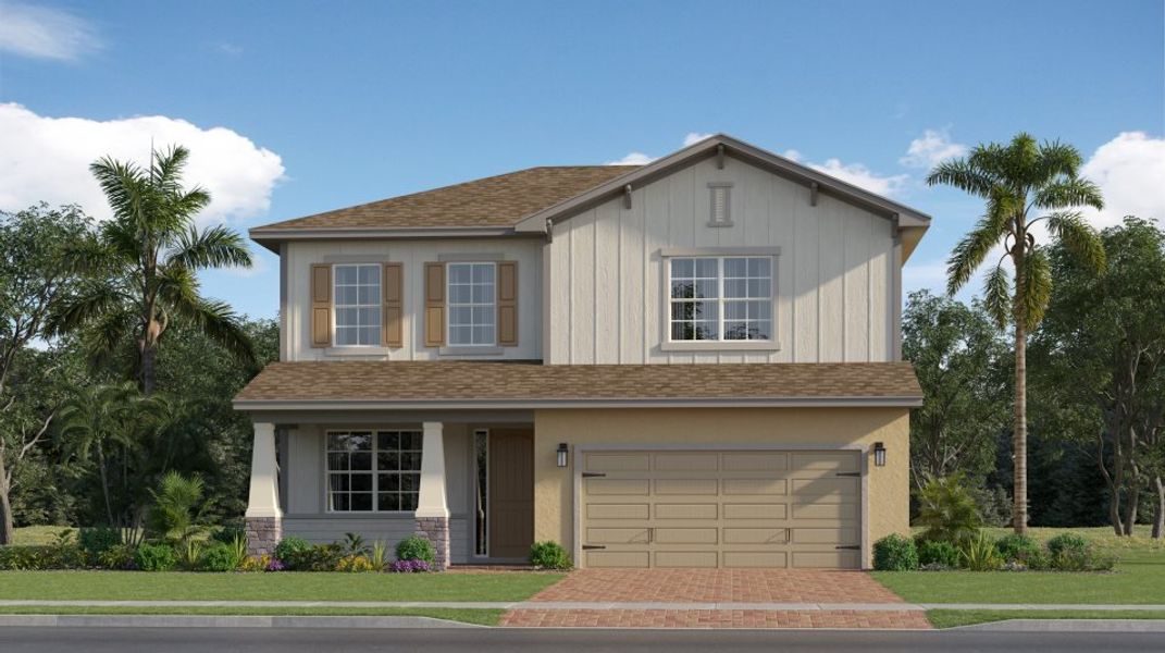 New construction Single-Family house 1656 Wandering Willow Way, Loxahatchee, FL 33470 PERIWINKLE- photo