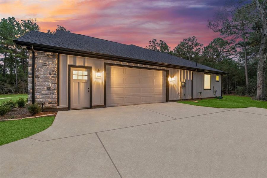 OVERSIZED TWO CAR GARAGE