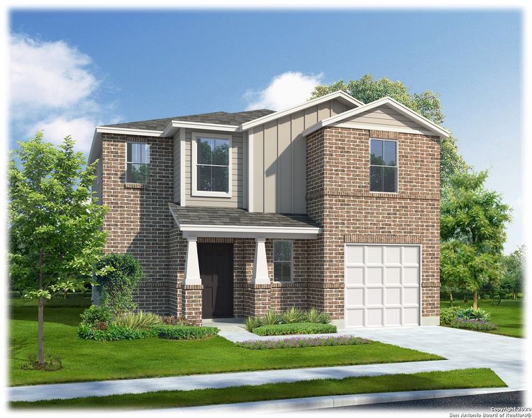 New construction Single-Family house 13818 Whisper Bend, San Antonio, TX 78252 THE BOWIE- photo