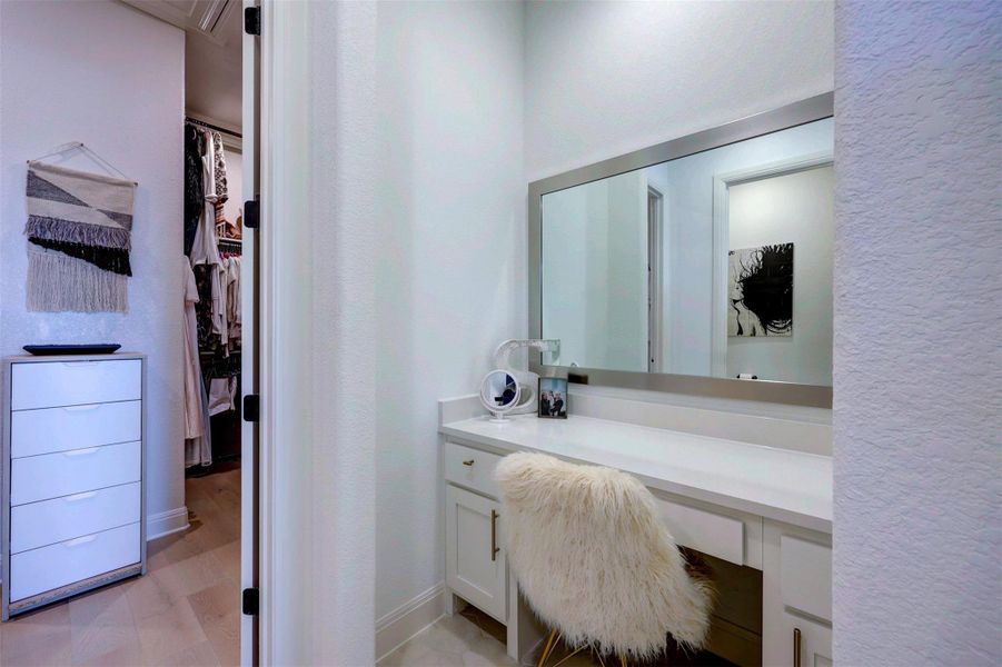 Separate Vanity Area in Master Bedroom Suite