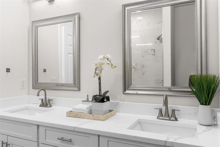 MASTER BATHROOM DOUBLE SINKS