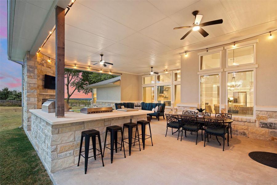 This inviting patio is sure to become your favorite retreat.