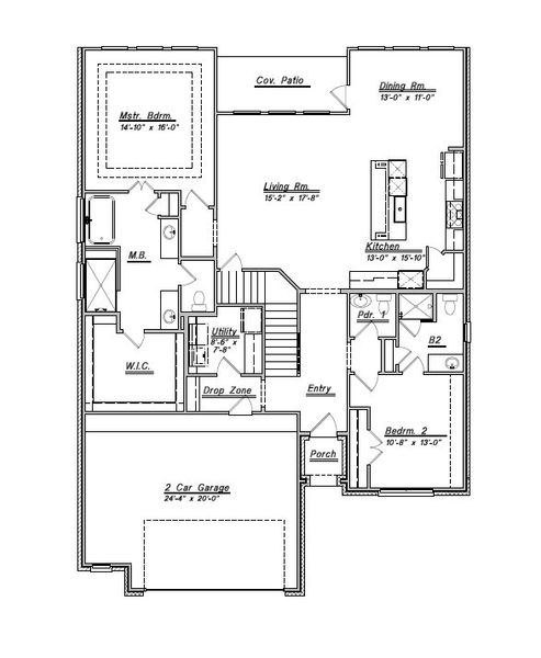 New construction Single-Family house Floor Plan 2945, 2723 Bayrose Drive, Texas City, TX 77510 - photo