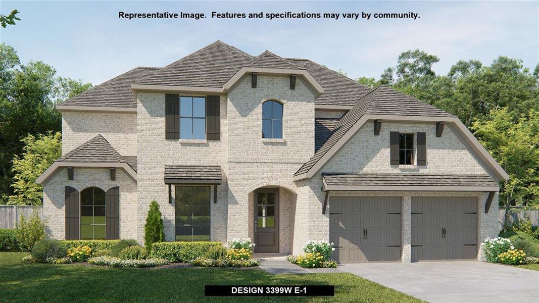 New construction Single-Family house Design 3399W, 18806 Citrange Bend Way, Manvel, TX 77578 - photo