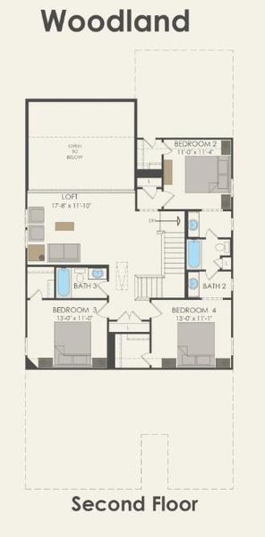 Pulte Homes, Woodland floor plan