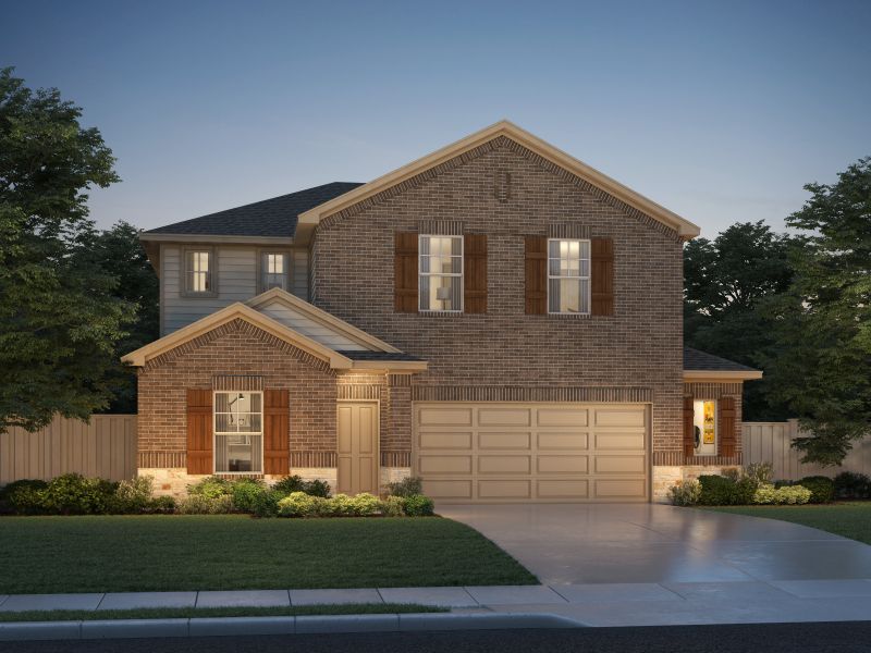 New construction Single-Family house The Winedale (880), 205 Chickasaw Lane, Hutto, TX 78634 - photo