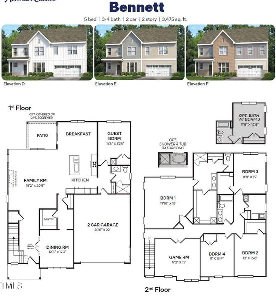 Bennett MLS floor plan