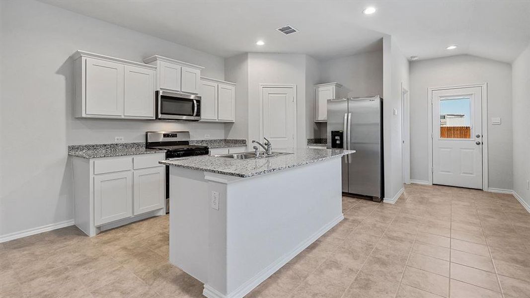 Kitchen - All Home and community information, including pricing, included features, terms, availability and amenities, are subject to change at any time without notice or obligation. All Drawings, pictures, photographs, video, square footages, floor plans, elevations, features, colors and sizes are approximate for illustration purposes only and will vary from the homes as built.