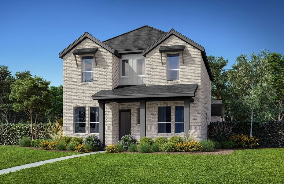 New construction Single-Family house Duets D416, 10575 Wells Branch Road, Frisco, TX 75035 - photo