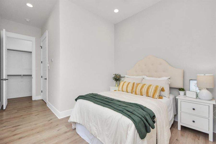 Versatile third bedroom: accommodates queen bed or transforms into a stylish office.