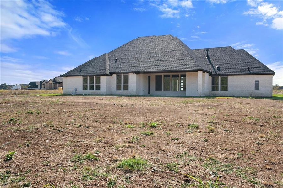 View of rear view of property