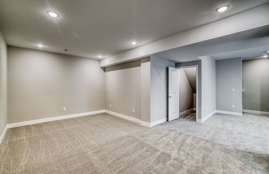 Spacious finished Basement