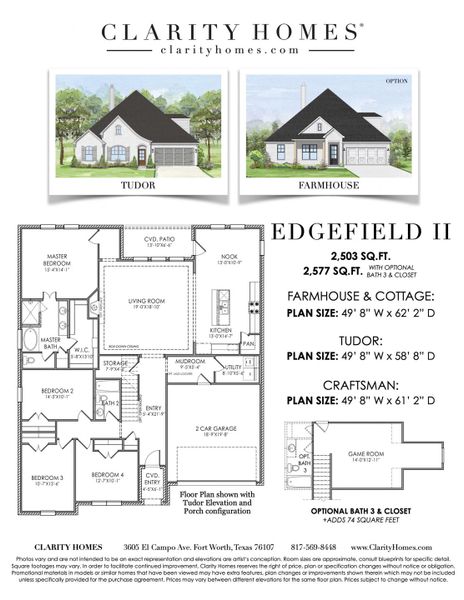 New construction Single-Family house Edgefield I II, 9308 Wildcat Ridge, Godley, TX 76044 - photo