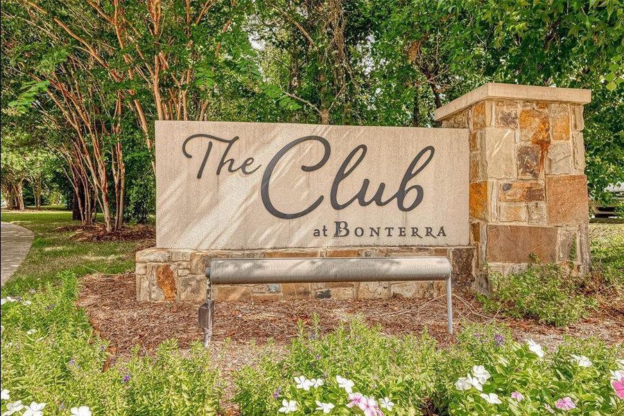 Bonterra at Woodforest features a clubhouse, and so many more amenities - check out the link we provided - including Woodforest "at-large" amenities!