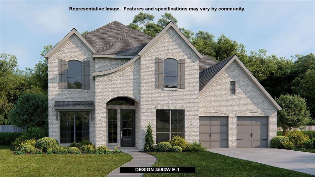 New construction Single-Family house Design 3593W, 18806 Citrange Bend Way, Manvel, TX 77578 - photo