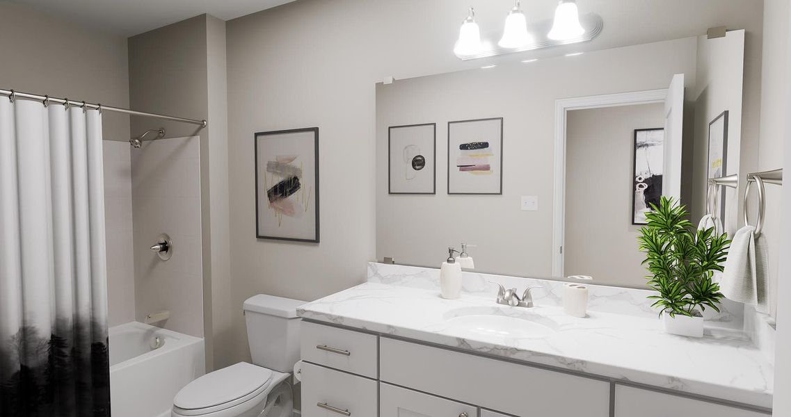 Bath - Barcelona - Inspired at Prairie Village in Brighton, Colorado by Landsea Homes