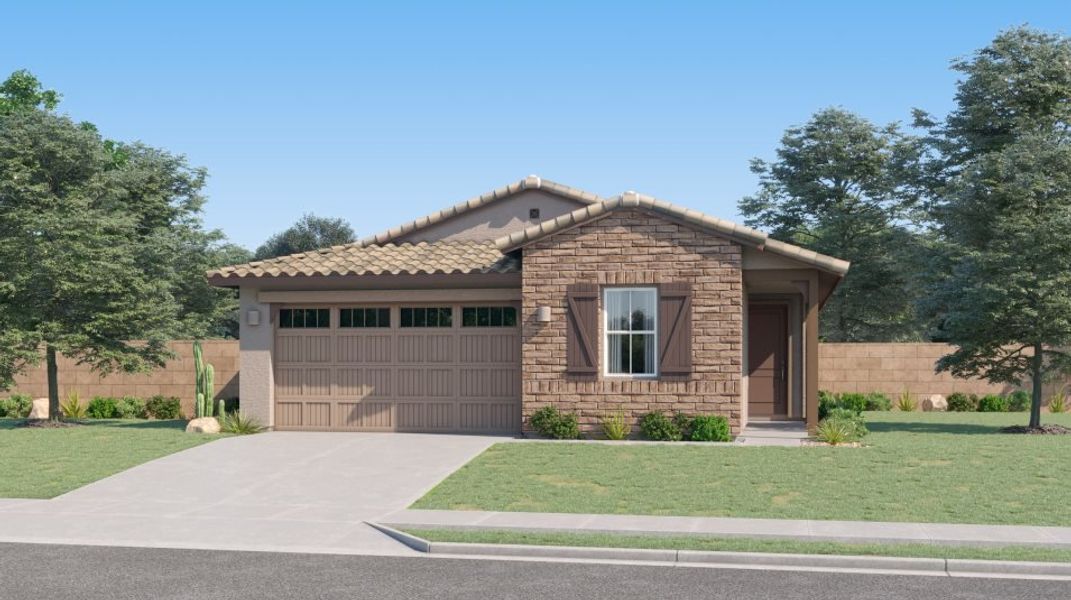 New construction Single-Family house 2740 E Tie Down Dr, San Tan Valley, AZ 85140 Palo Verde- photo