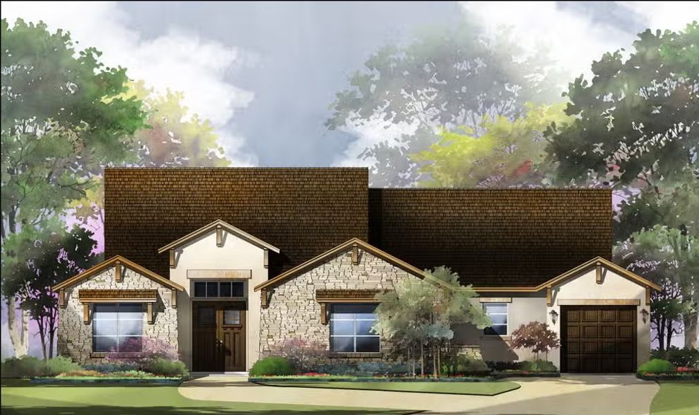 New construction Single-Family house Concord : 80-2971SF.1, 8287 Blue Oak Way, San Antonio, TX 78266 - photo