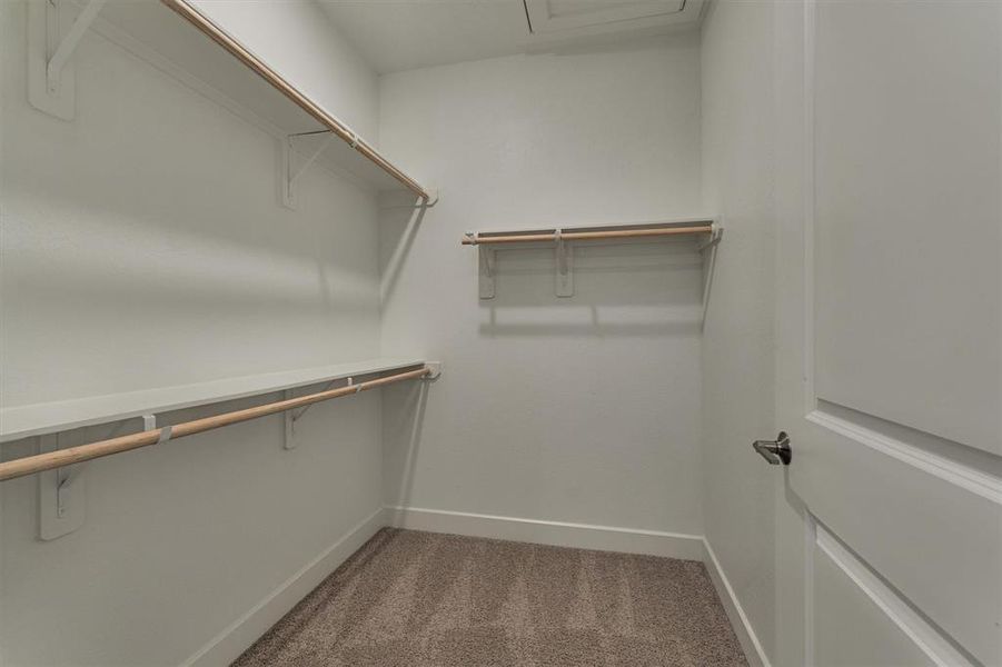 Awesome storage throughout, including this primary closet - one of two in the primary suite!