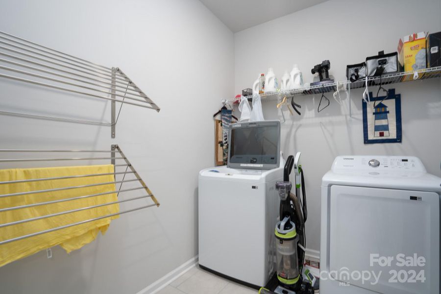 Laundry Room with Built in Drying Racks