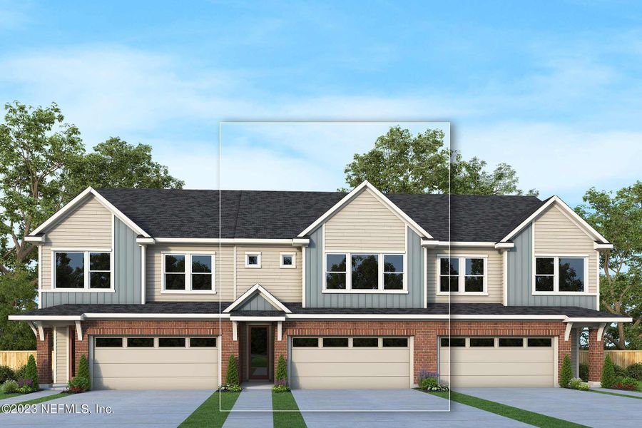 New construction Townhouse house 9809 Element Rd, Jacksonville, FL 32256 The Milner- photo