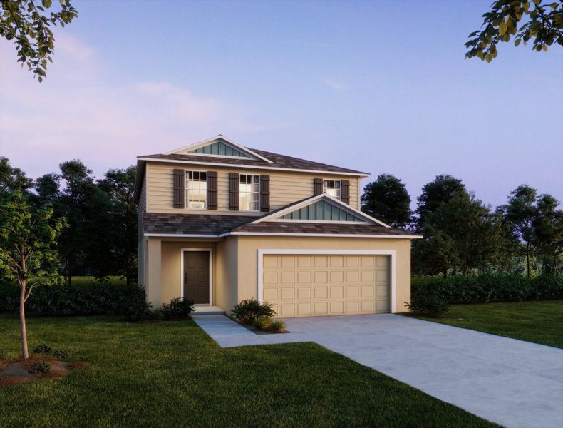 New construction Single-Family house The Lancaster, 5531 Maddie Drive, Haines City, FL 33844 - photo