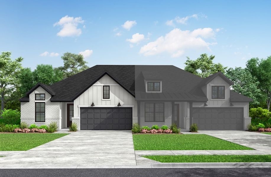 New construction Duplex house Bellissimo, 1702 Harvest Lake Drive, Missouri City, TX 77459 - photo