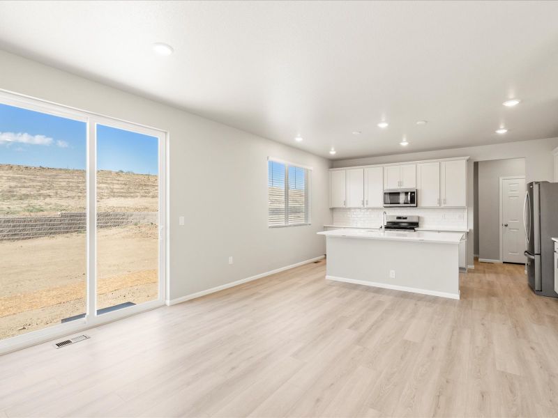 The Berthoud floorplan interior image taken at a Meritage Homes community in Northern, Colorado.