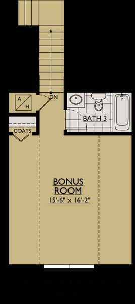 Sanibel floor plan option second floor bonus room with bath William Ryan Homes Tampa