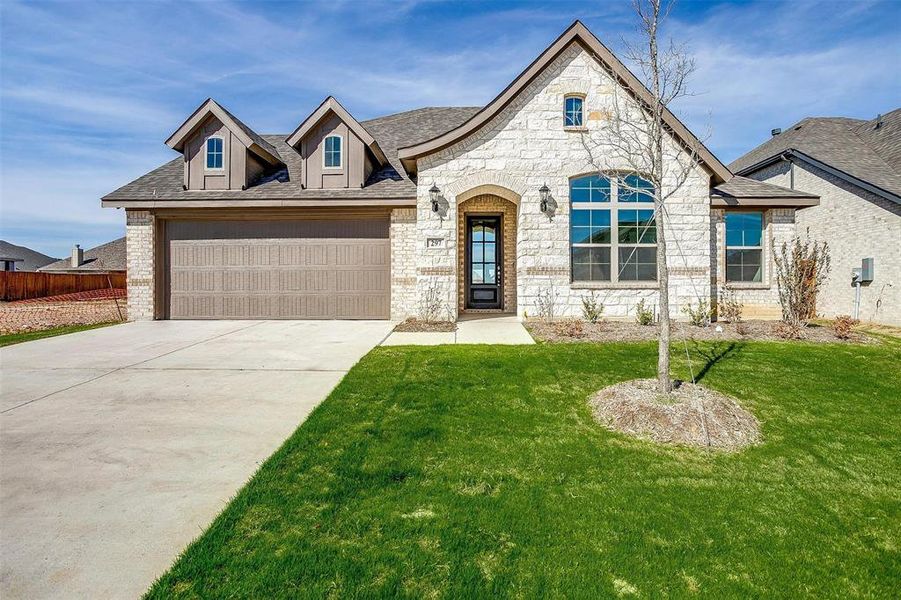 New construction Single-Family house 297 Resting Place, Waxahachie, TX 75165 Lansing - Front Entry- photo