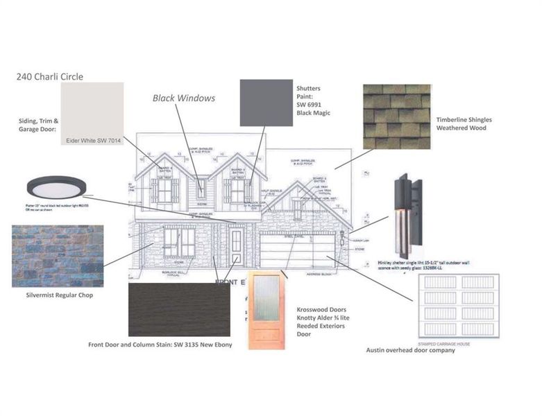 Proposed Exterior Selections - Subject to Change